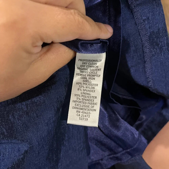 Cache Y2K navy blue high neck bodycon dress - Picture 5 of 5